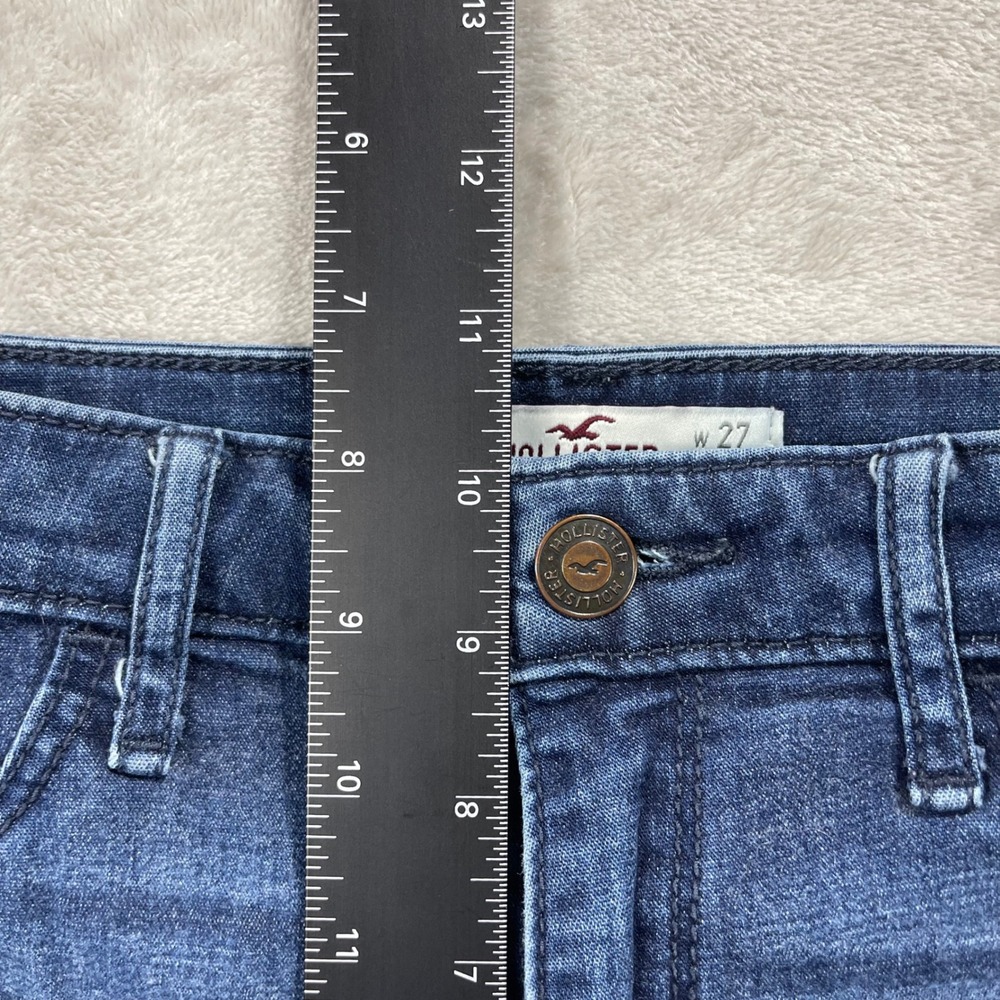 Hollister Skinny Jeans Womens 5R 27 Blue Dark Wash Stretch Denim - Picture 6 of 9